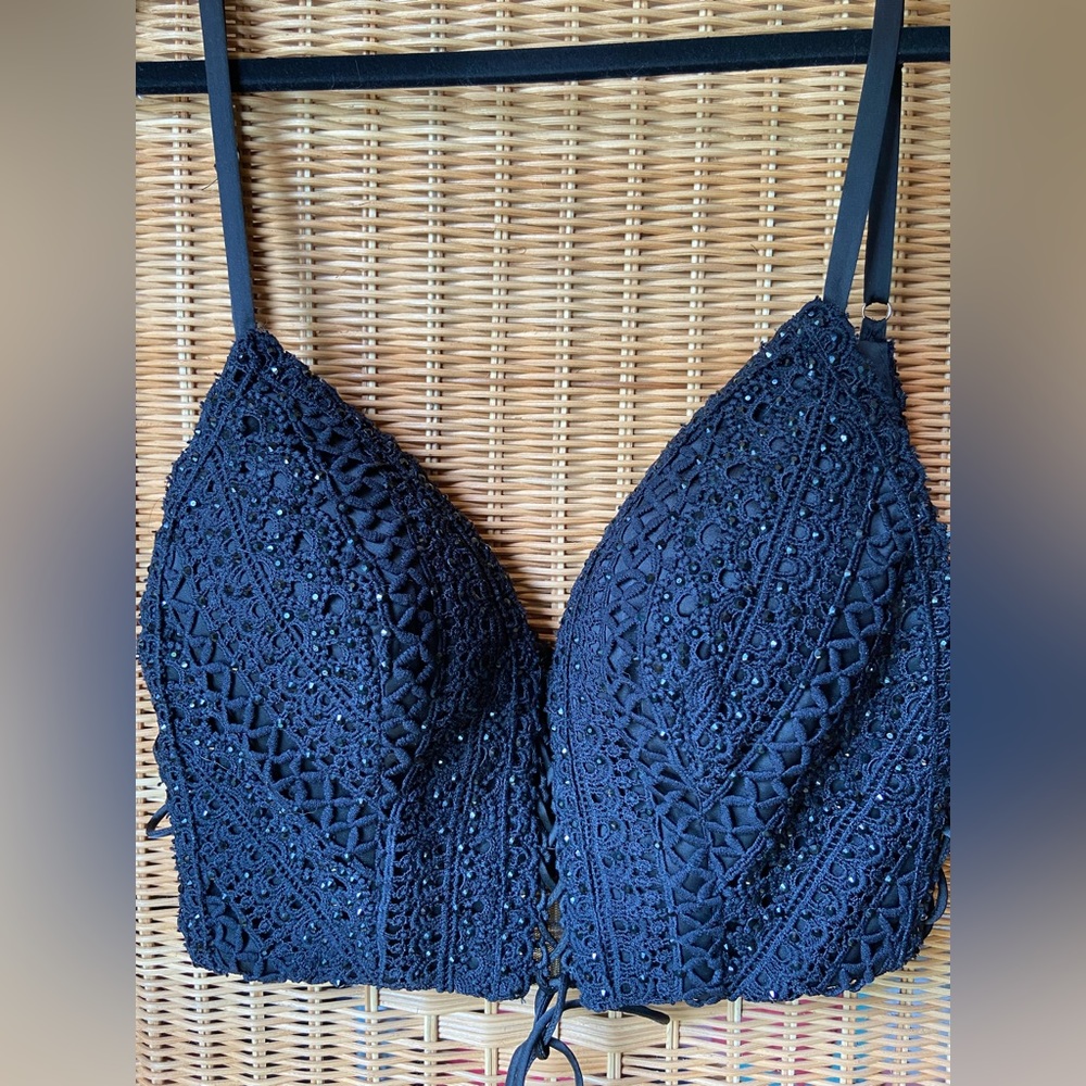 Beautiful Alyce Paris Beaded Crop Top